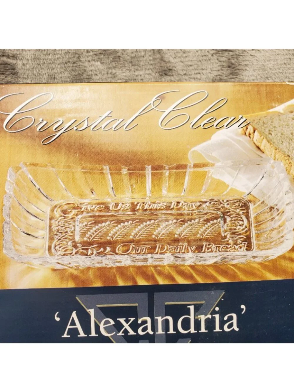 Alexandria Crystal Bread Tray 11” x 6.75